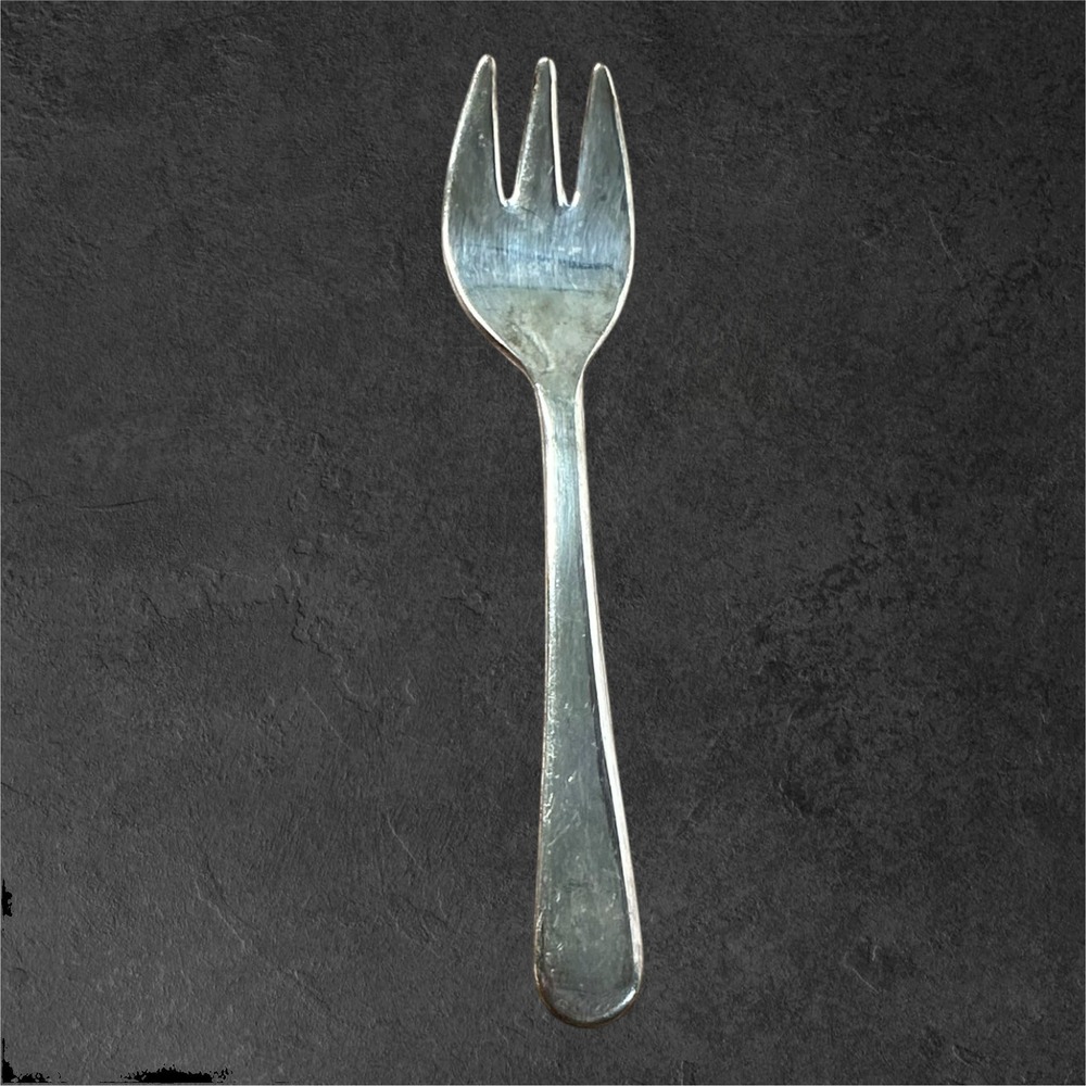 Sheffield England Silver Plated Appetizer 5" Fork Silver Plated 3-Tine Appetizer